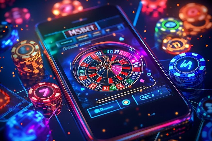 Staf customer service bettingan sedang membantu pelanggan dengan sopan dan profesional